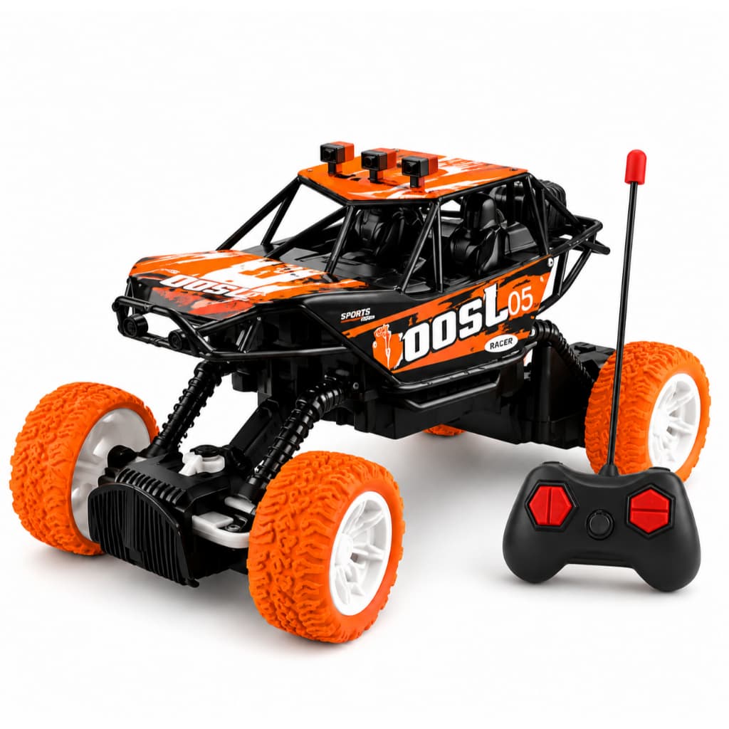 Carrinho de Controle Remoto Pickup 4x4 Off Road Infantil – Super Resistente com 7 Funções