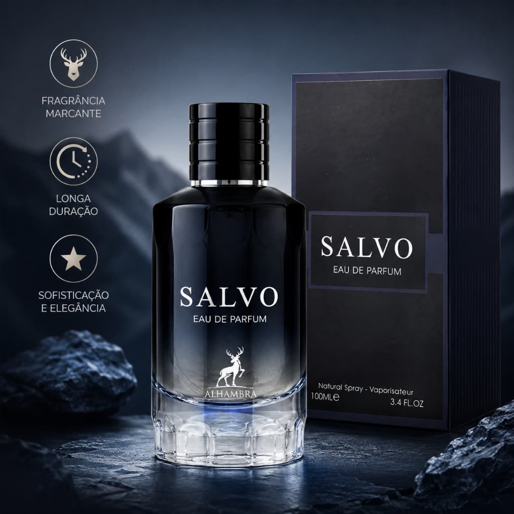 Salvo Maison Alhambra Eau de Parfum Masculino 100ml Perfume Árabe Importado Original Lacrado