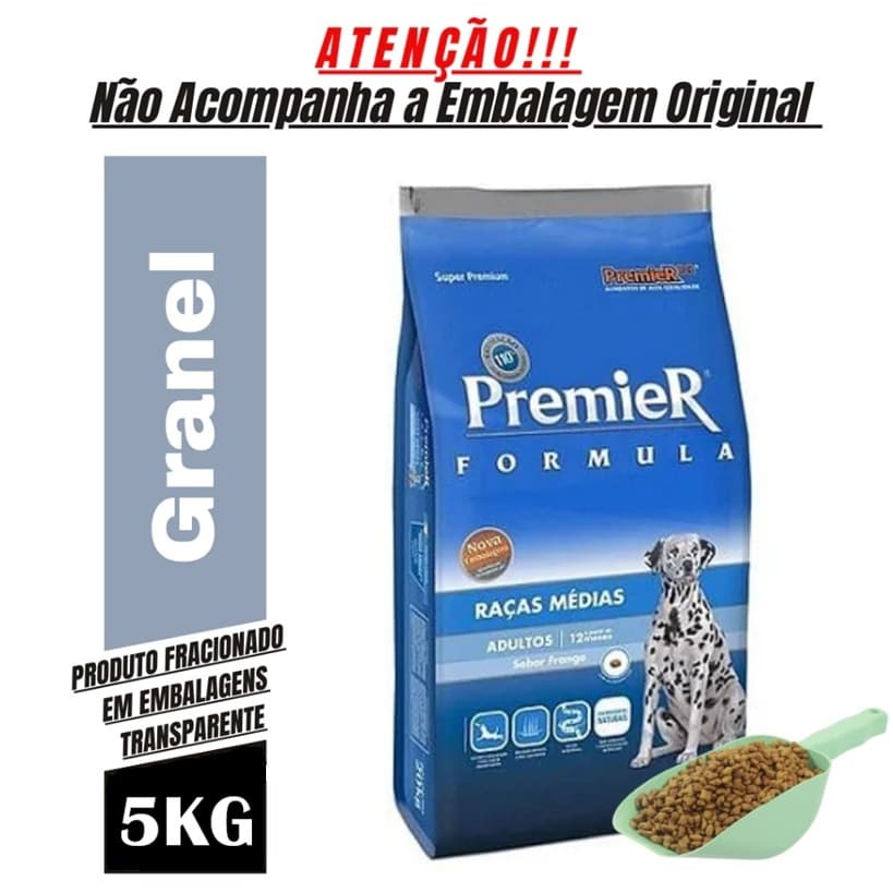 Ração para Cachorro Premier Pet Cães Adultos Frango 5Kg Granel