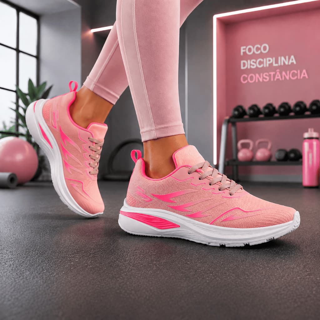 Tenis Feminino Escolar Esportivo Academia Treino Corrida Original Lançamento