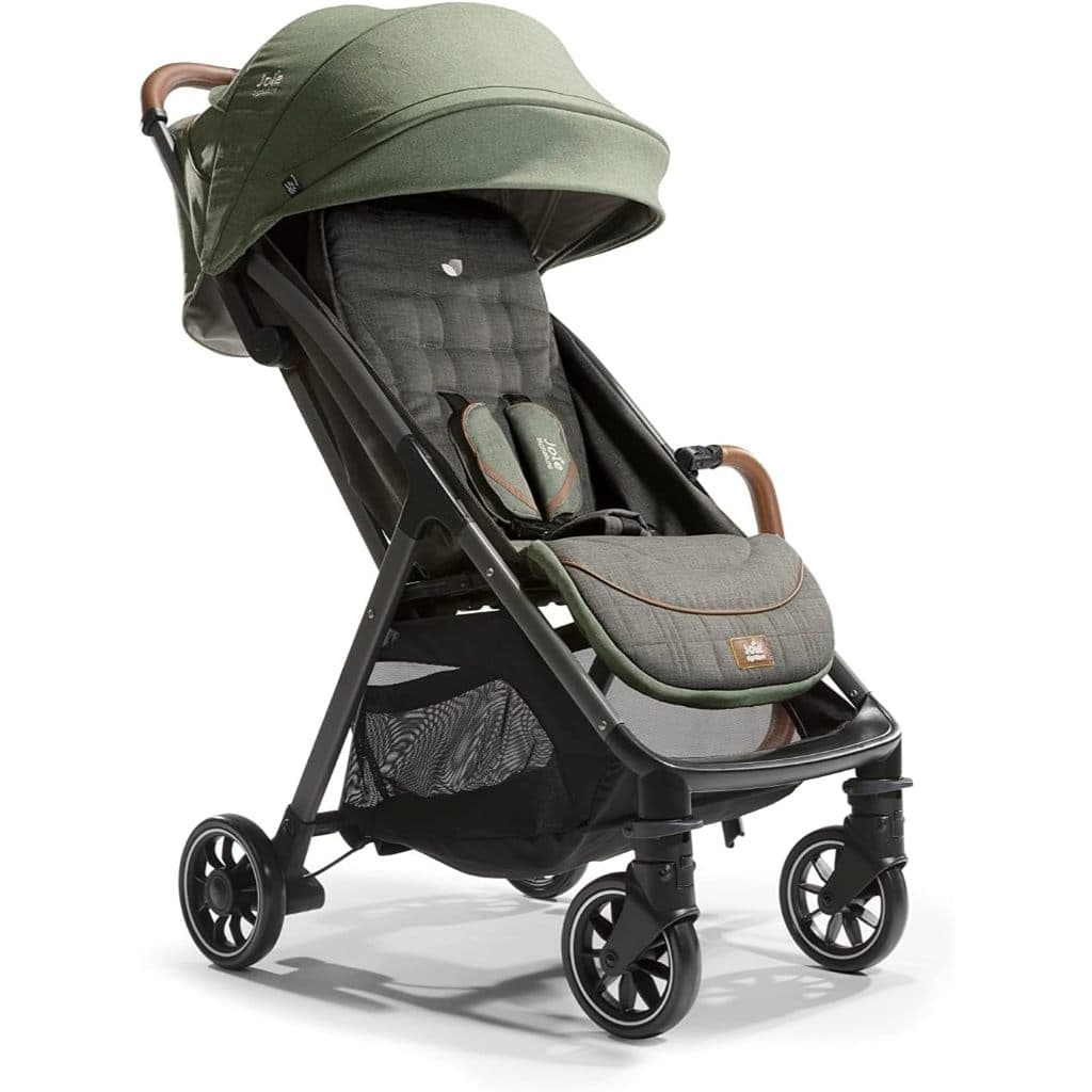 Carrinho De Bebe Parcel Oyster Cinza Joie Signature Compacto Pine Preto