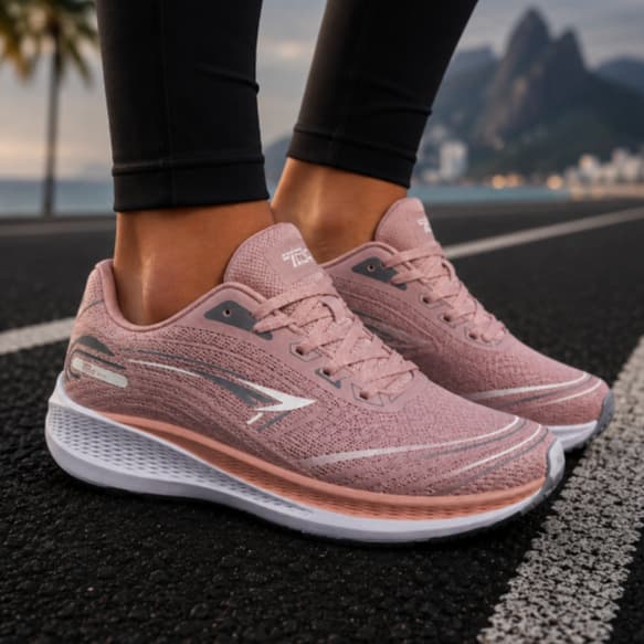 Tênis Feminino Esportivo Estiloso Moderno Confortável Resistente Treino Academia Corrida 34 Ao 43