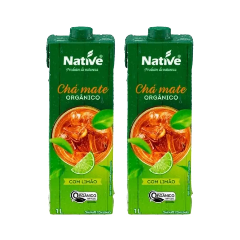 Kit 2 Chá Mate Limão Orgânico Native 1l - Saudável