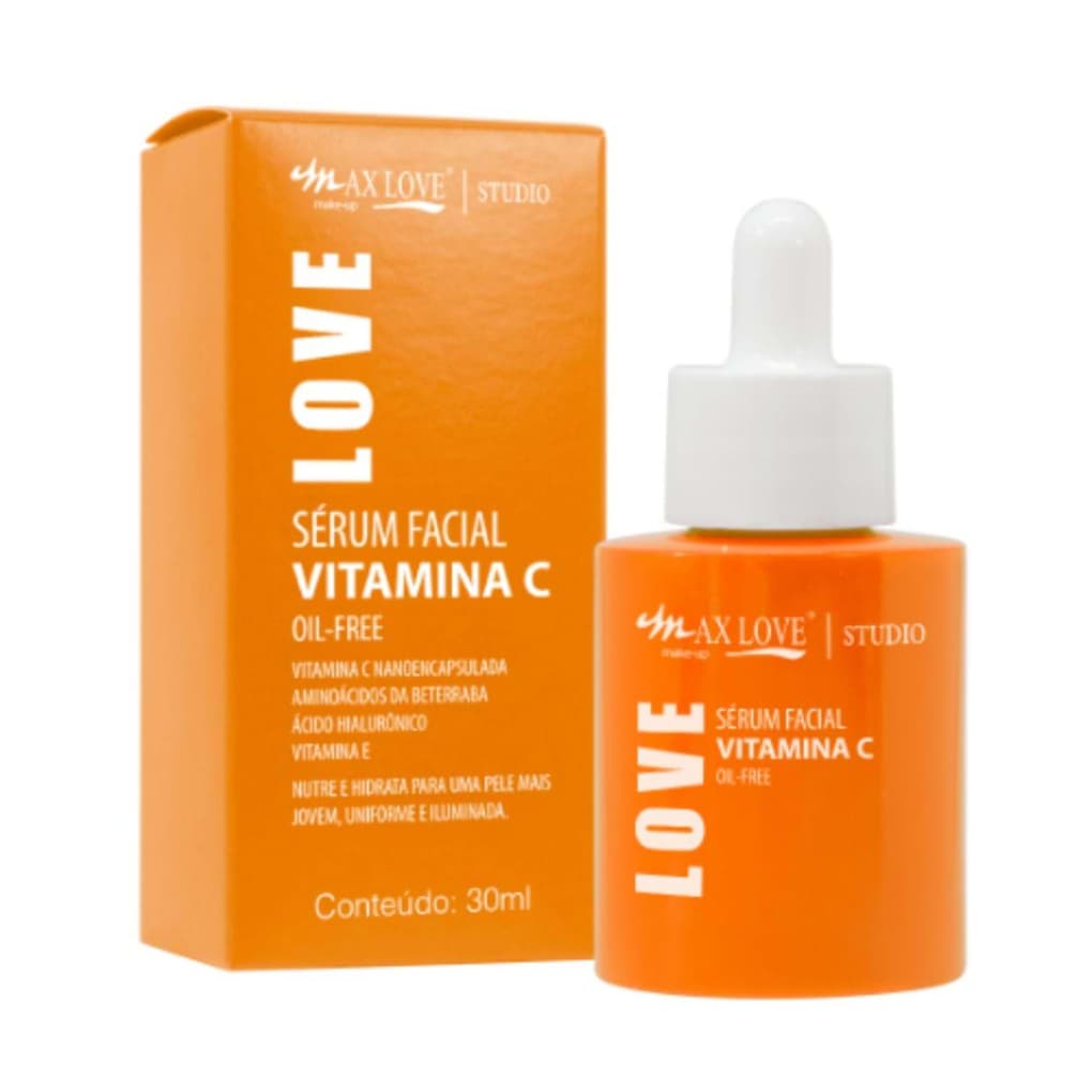 Sérum Facial Vitamina C Max Love 30ml – Iluminador e Hidratante