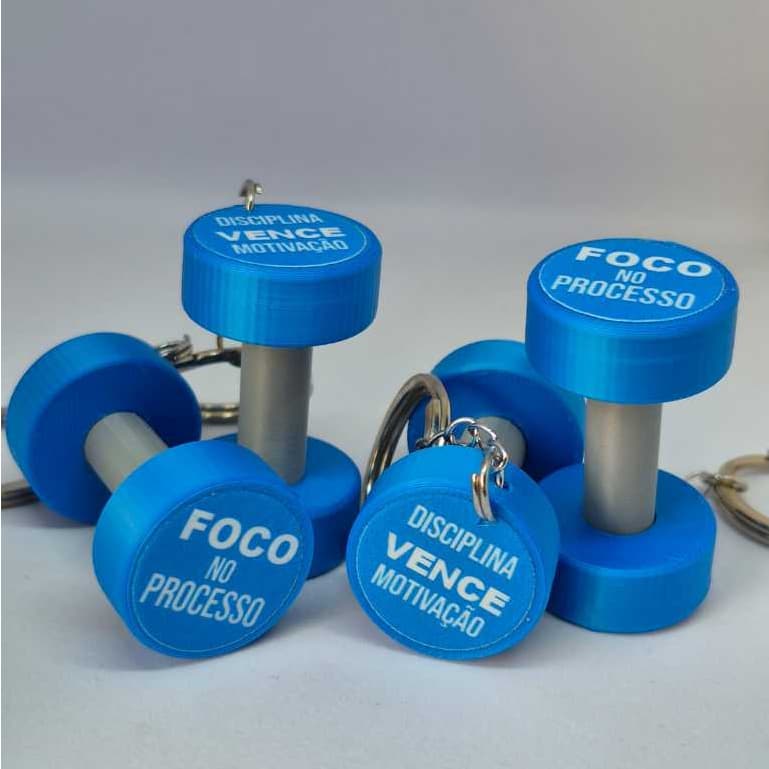 Chaveiro Halter Academia, Disciplina Vence Motivação, Foco No Processo, Academia Gym Presente Fitness Personal Trainer