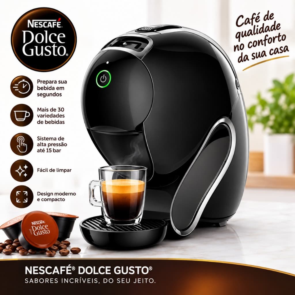 Cafeteira Neo Nescafé Dolce Gusto Café Expresso Preta