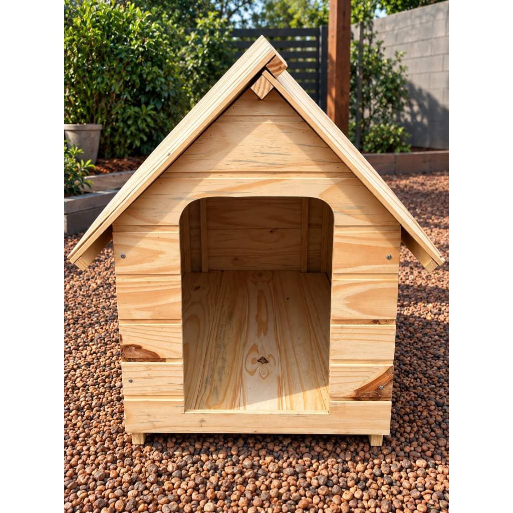 Casinha de Madeira Pinus Para Cachorro - Número 5 - Conforto e Proteção para seu Pet | Fácil Montagem.