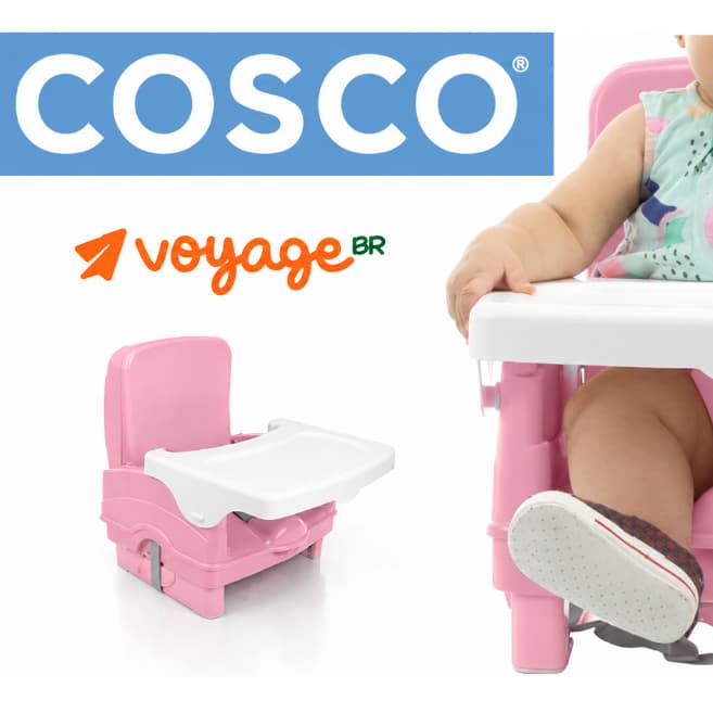 COSCO ou VOYAGE Cadeirinha de Alimentação Bebê Portátil Dobrável / Cadeira de Refeição / Cadeirão / Assento Elevatório