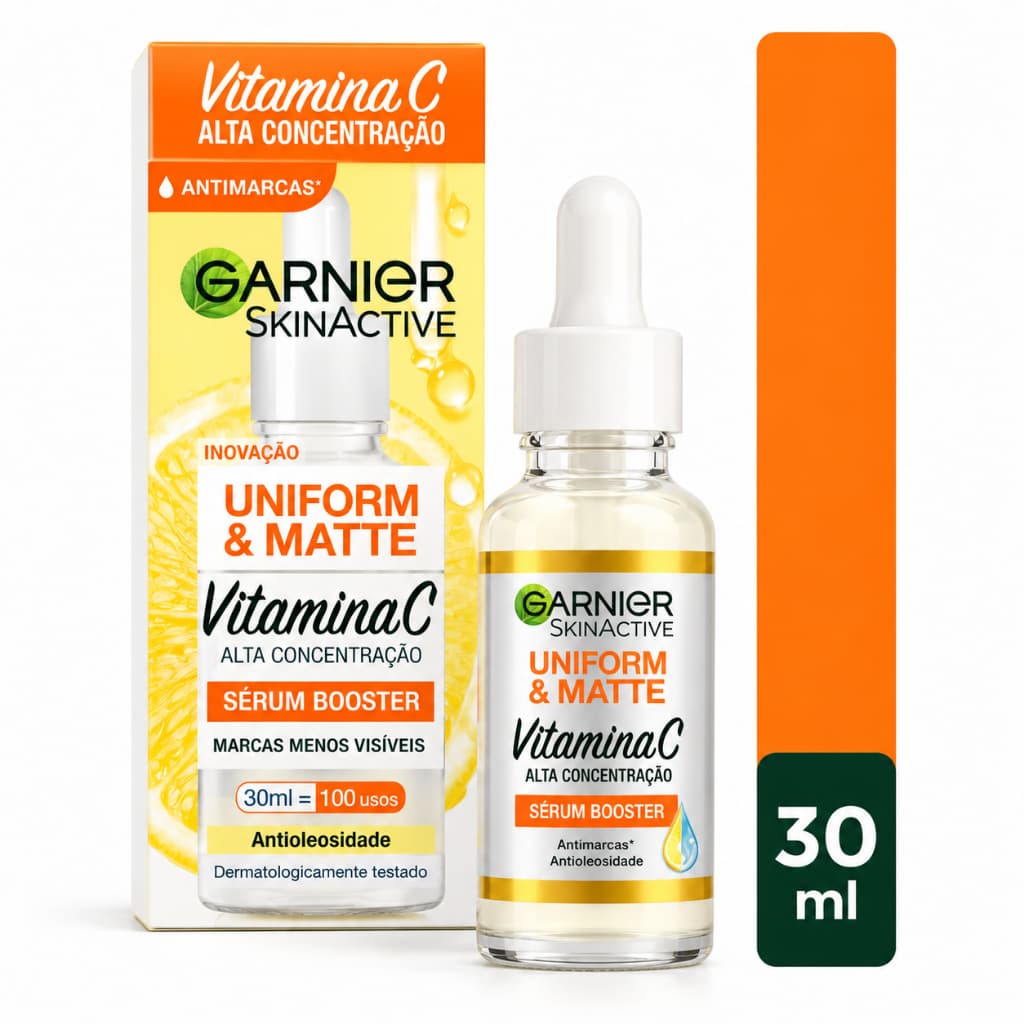 Sérum Facial Garnier SkinActive Uniform & Matte Vitamina C 30ml
