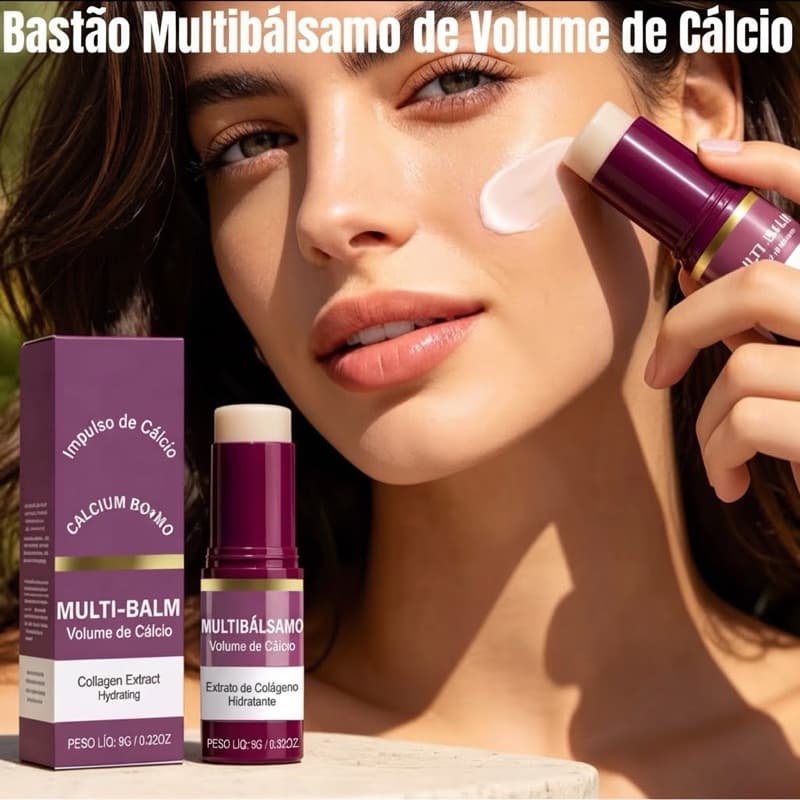 Sérum em Bastão Anti-idade Rosto e Olhos Tratamento Rugas Colágeno 9g