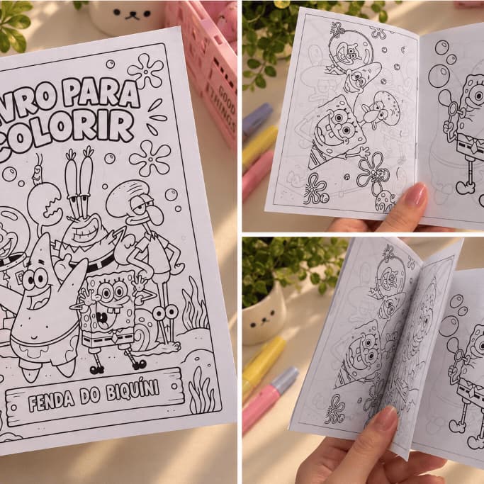 Livro para Colorir – Desenhos Infantis para Pintar | Atividade Criativa