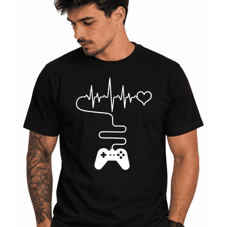 Camiseta Gamer Masculina Controle Videogame Geek ps5 xbox ps4 gta6