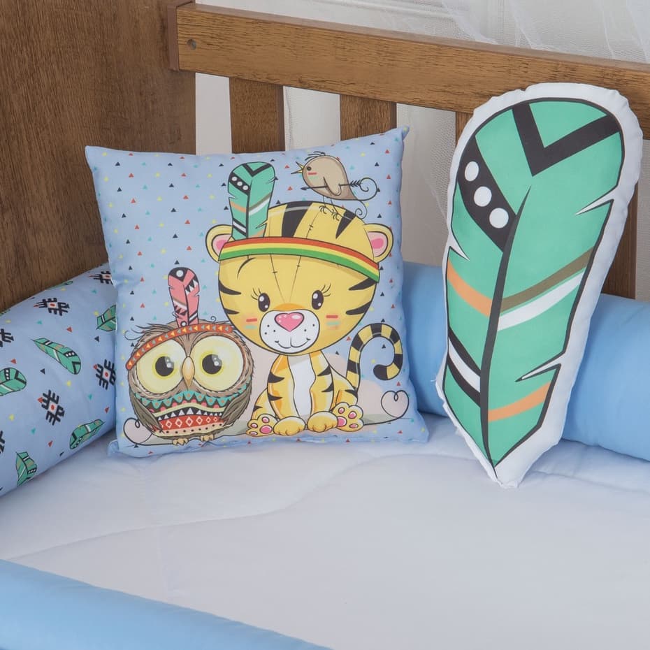 Kit com 2 Almofadas Para Quarto de Bebê Menino Enxoval de bebe