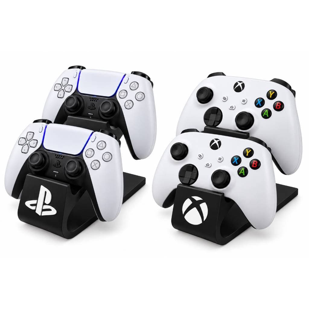 SUPORTE CONTROLE DUPLO VIDEOGAME PLAYSTATION XBOX ORGANIZADOR CONTROLE VIDEOGAME