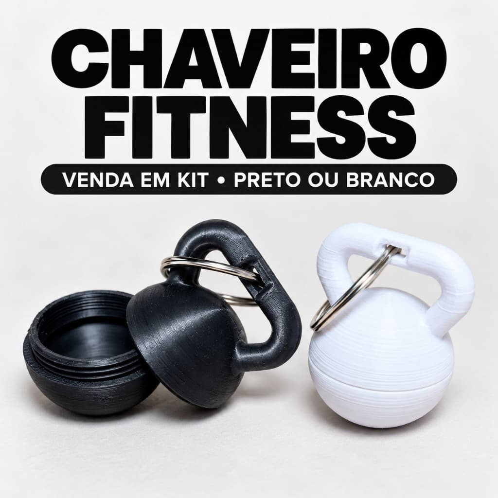 Kit Chaveiro Halter Academia Rosqueável Lembrancinha Fitness Brinde Personal Educação Fisica Professor 10 ou 30 Unidades