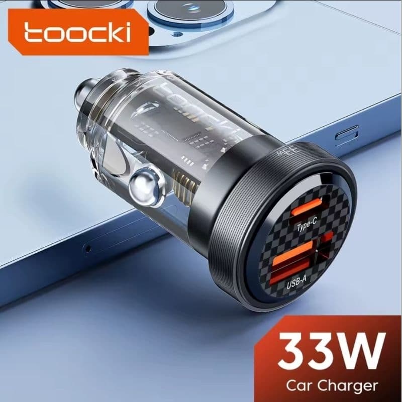 Carregador Veicular Turbo 33W Toocki
