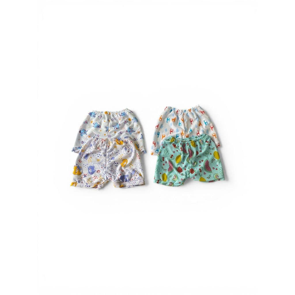 Kit 5 pç short tapa fralda BEBÊ infantil menino e menina, estampado