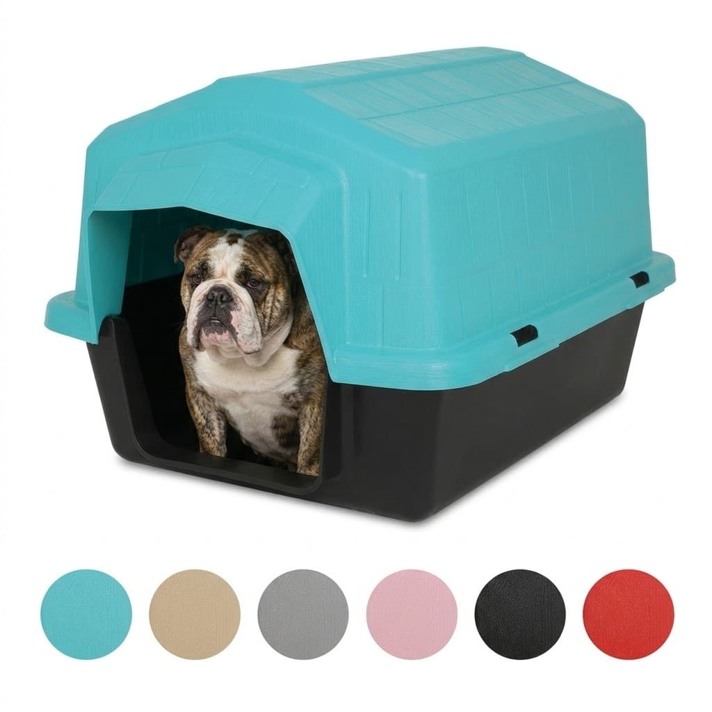 Casa Plástica Para Cães E Gatos Mega Facil Alvorada N2 a N4 Varias Cores Casinha Pet