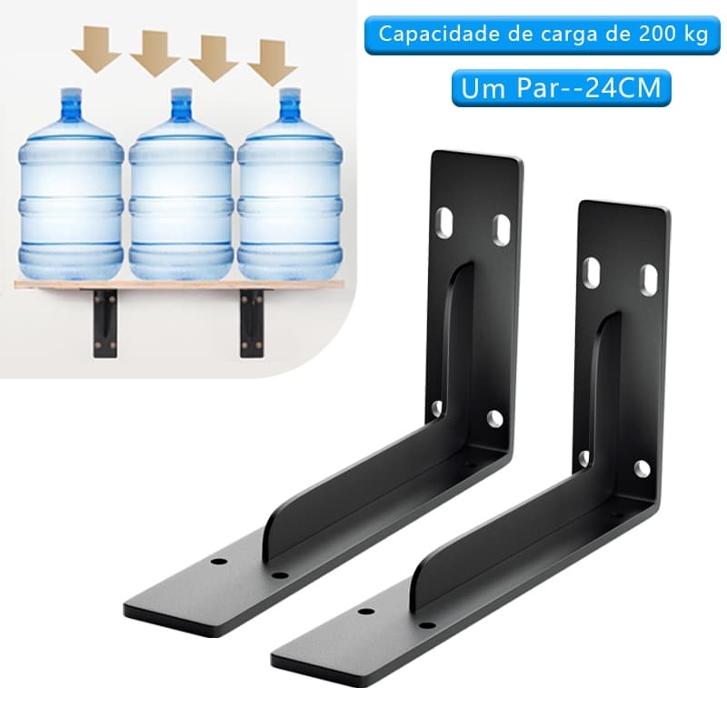 Suportes Mão Francesa Atualizado 39cm 30cm 24cm inox Reforçada Suporte de Armário Flutuante Oculto Mesas de Parede/TV