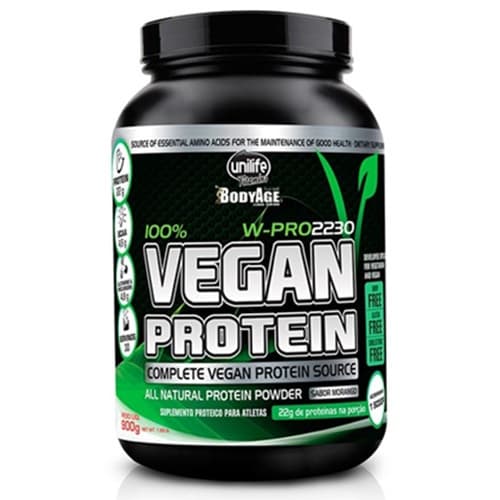 Whey Protein Vegano Chocolate 900g Proteína Vegana 100% Vegetal Sem Lactose Unilife