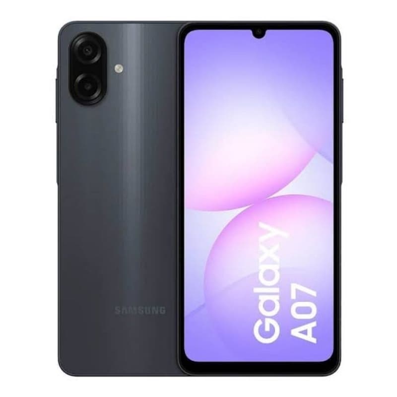 Samsung Galaxy A07 128GB Preto com Câmera Dupla e Bateria de Longa Duração