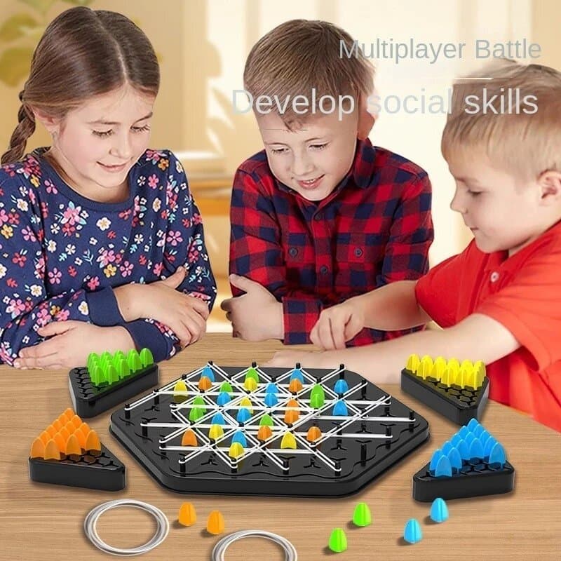 Kit 84 Pcs Brinquedo Geometria Cadeia Xadrez Puzzle Triângulo Jogos De Tabuleiro E Brinquedos Educativos
