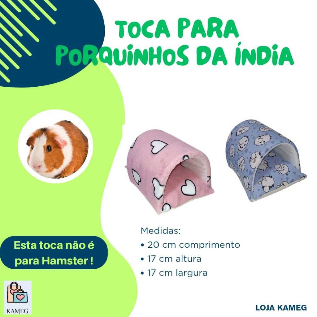 Casinha Toca Túnel de Porquinho da Índia pronta entrega