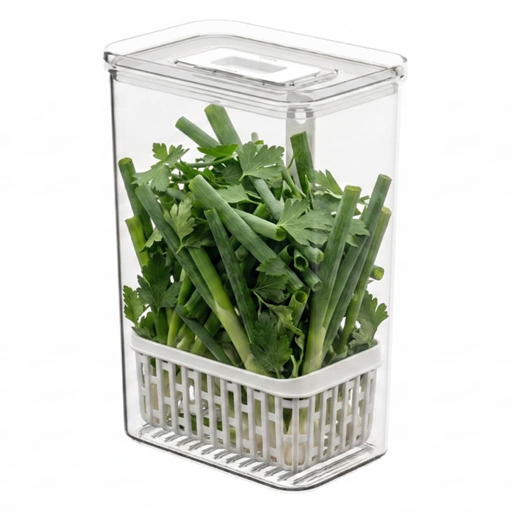 Organizador para Temperos Frescos 2,3L, Cor Cristal, linha Dry Coza