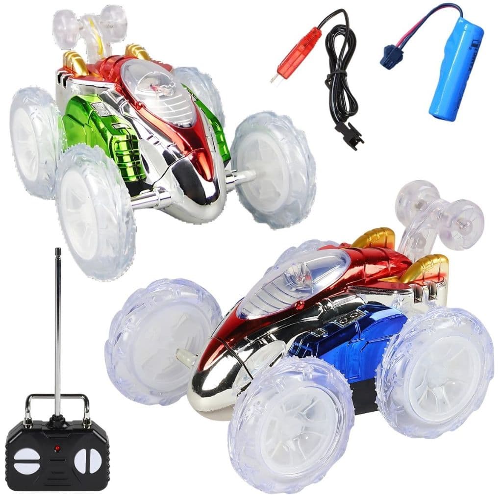 Carro Controle Remoto Maluco Gira 360º C/ Luz Led Brinquedo Carrinho de controle Menino Menina