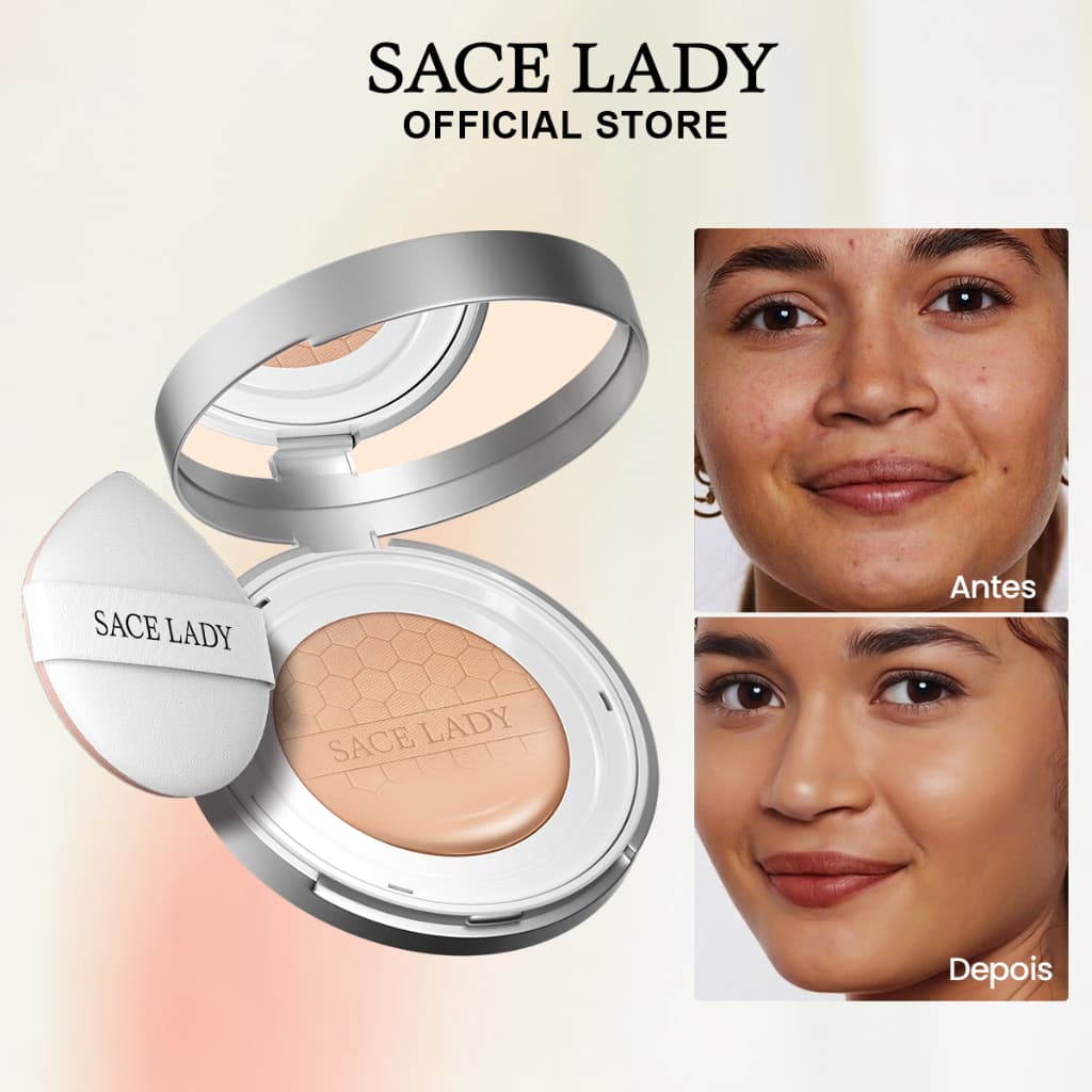 SACE LADY Base Líquida Cushion Foundation  FPS30 alta cobertura