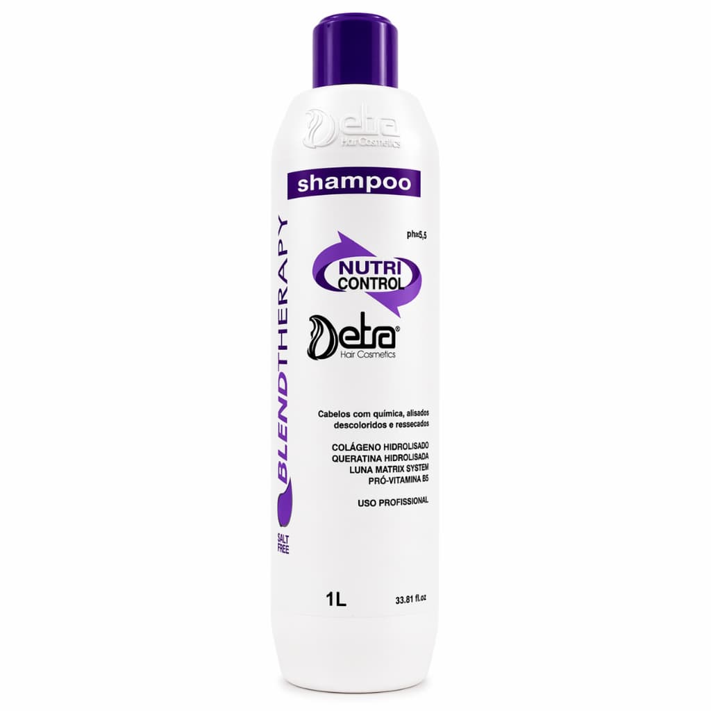 Shampoo Nutri Control Hidratante 500ml Pós Química Detra Hair Todos os Tipos de Cabelo