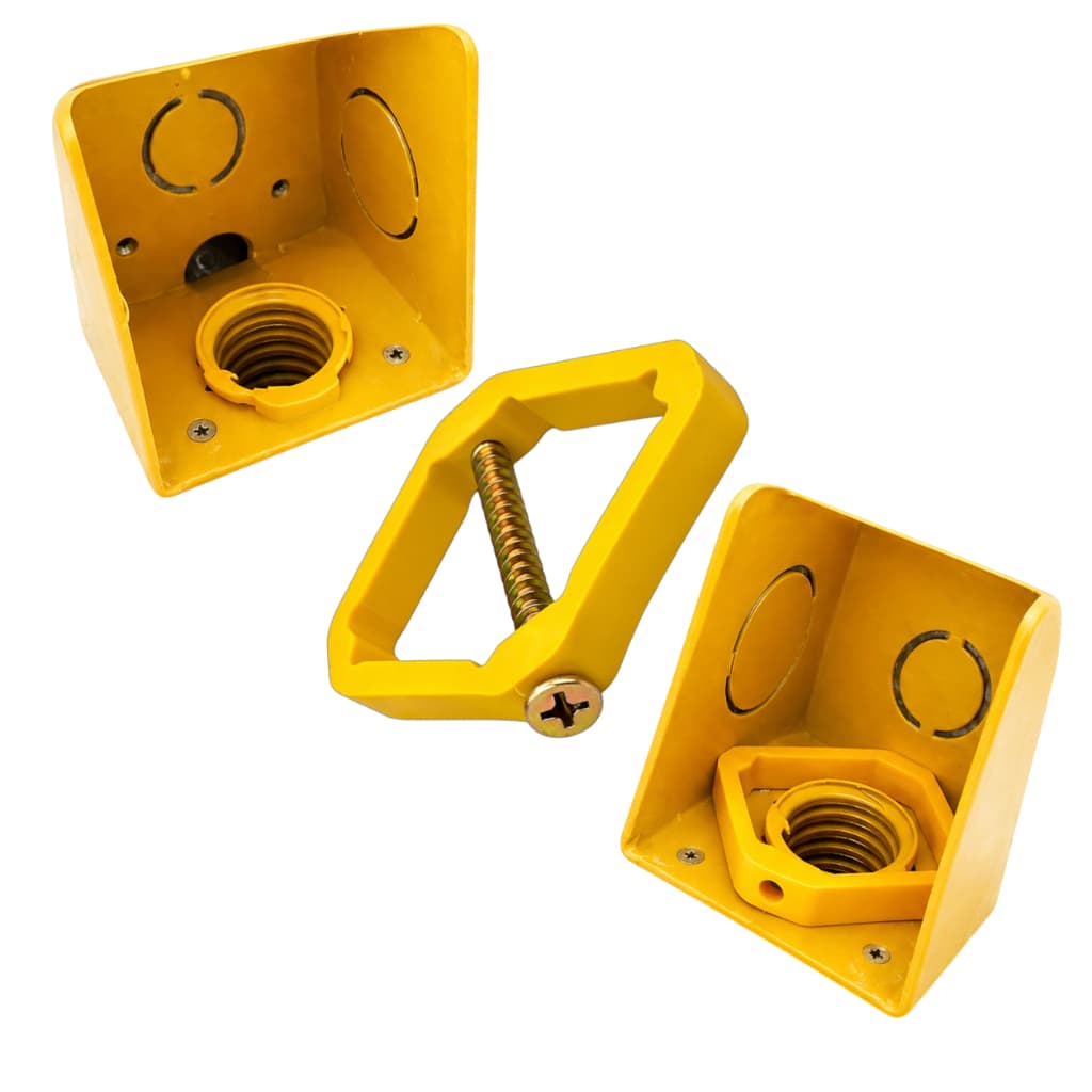 Kit Reparo Salva Caixa Luz 4x2 Tomada Interruptor Construção Fixa Espelho Aba Quebrada