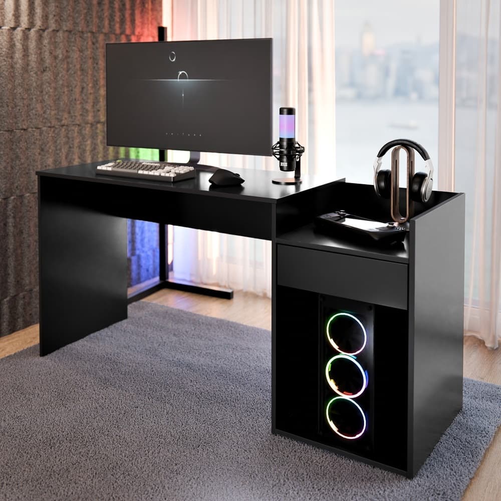 Escrivaninha Mesa de Computador Notebook Escritório Gamer Estudo Eros