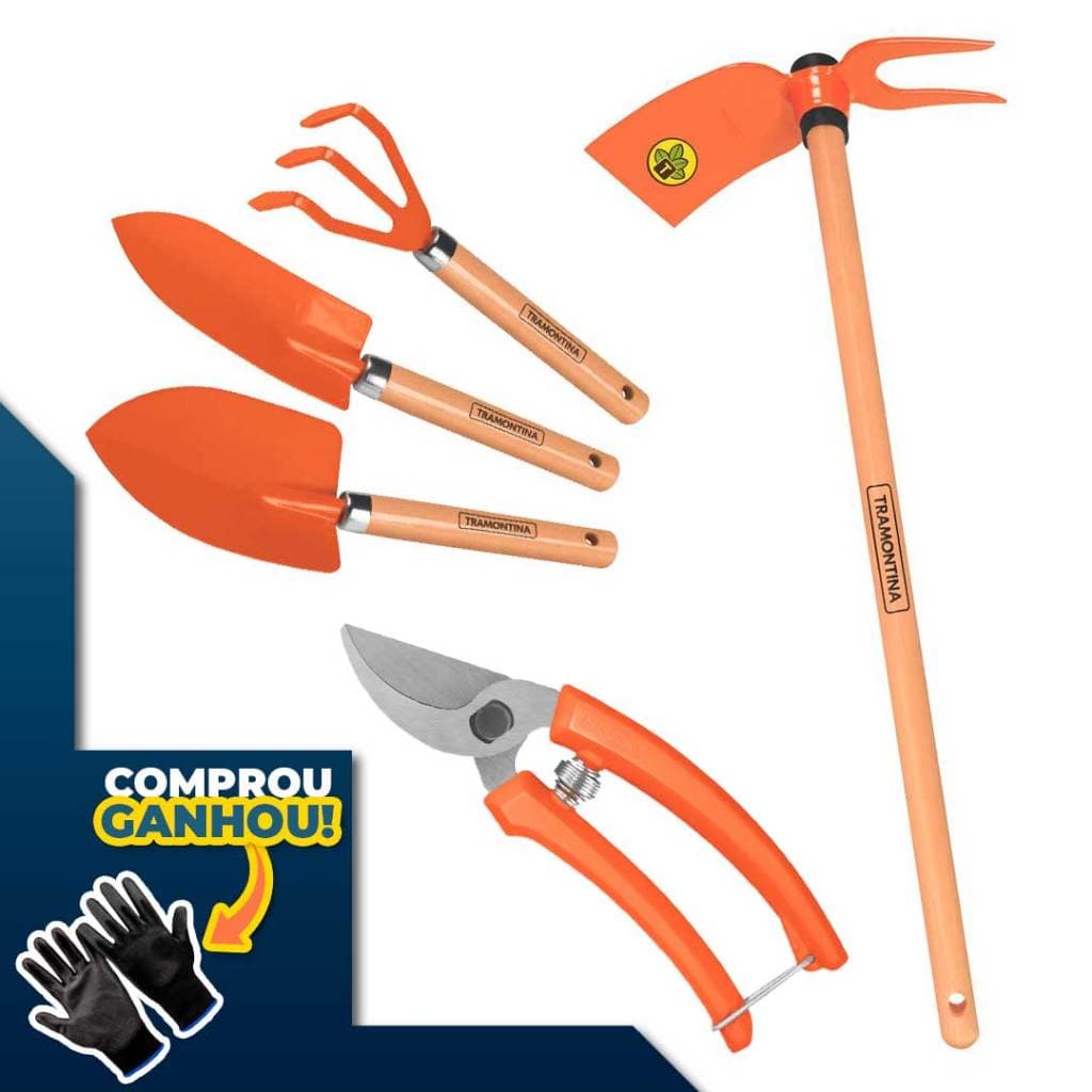 Kit De Jardinagem Tramontina - Conjunto de Ferramentas Essenciais Completo