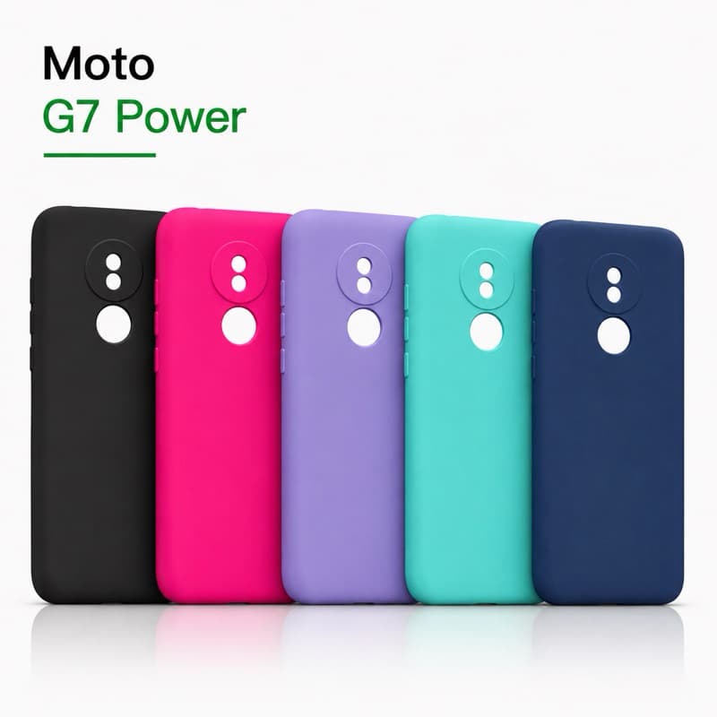 Capa Para Motorola Moto G7 Power Silicone Aveludada Capinha de Celular