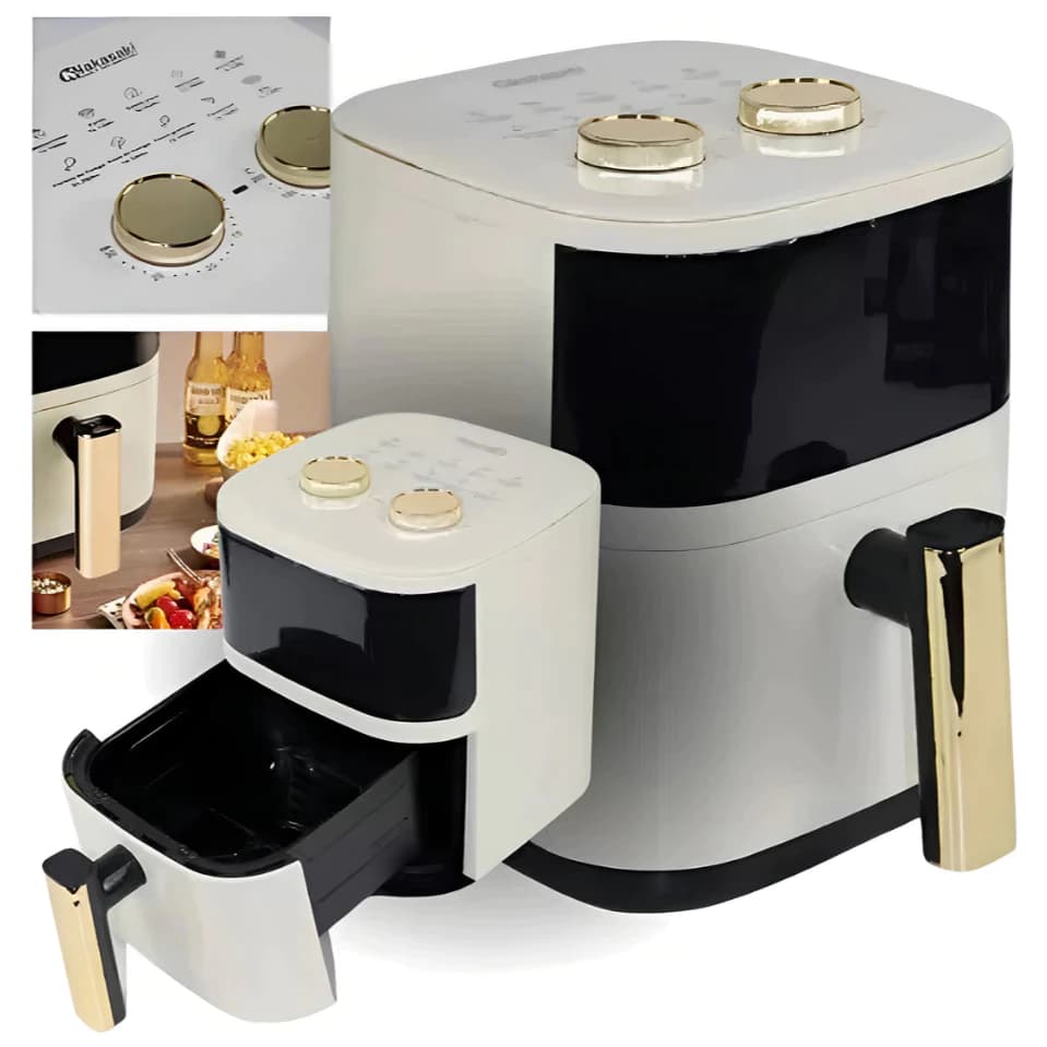 Fritadeira Elétrica Sem Óleo Airfryer 3.1L 1480W Panela Frita a Vapor 127v ou 220v