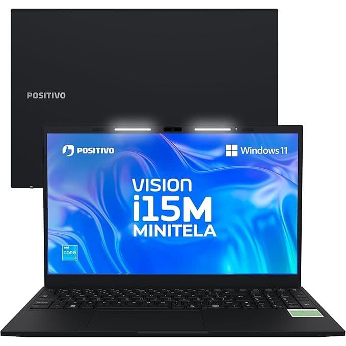 Notebook Positivo Vision i15M Intel Core i3 N300 8GB 256GB SSD Wi-Fi 6 Windows 11 – Tela 15,6" Full HD IPS Antirreflexo