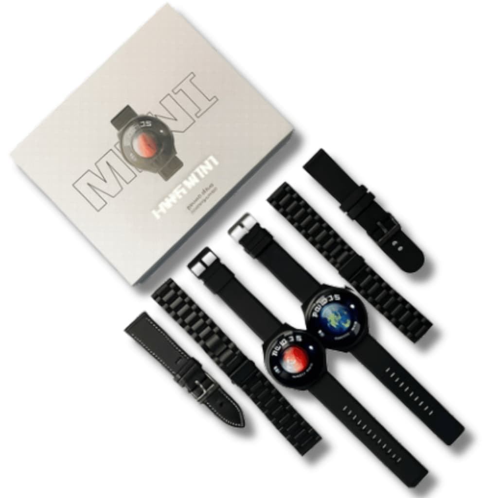 Relógio Smartwatch Hw 6 Tela Amoled 1,52 Bluetooth E Nfc Prateado Mesh Preto ou Prata