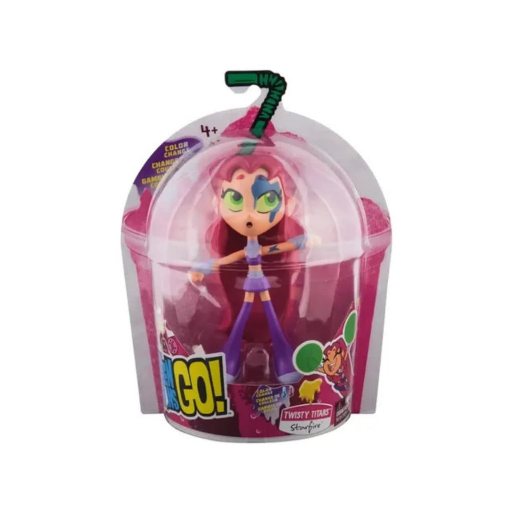 Teen Titans Go! Boneca Articulada Starfire 14cm Jovens Titans em Ação - Sunny 4032