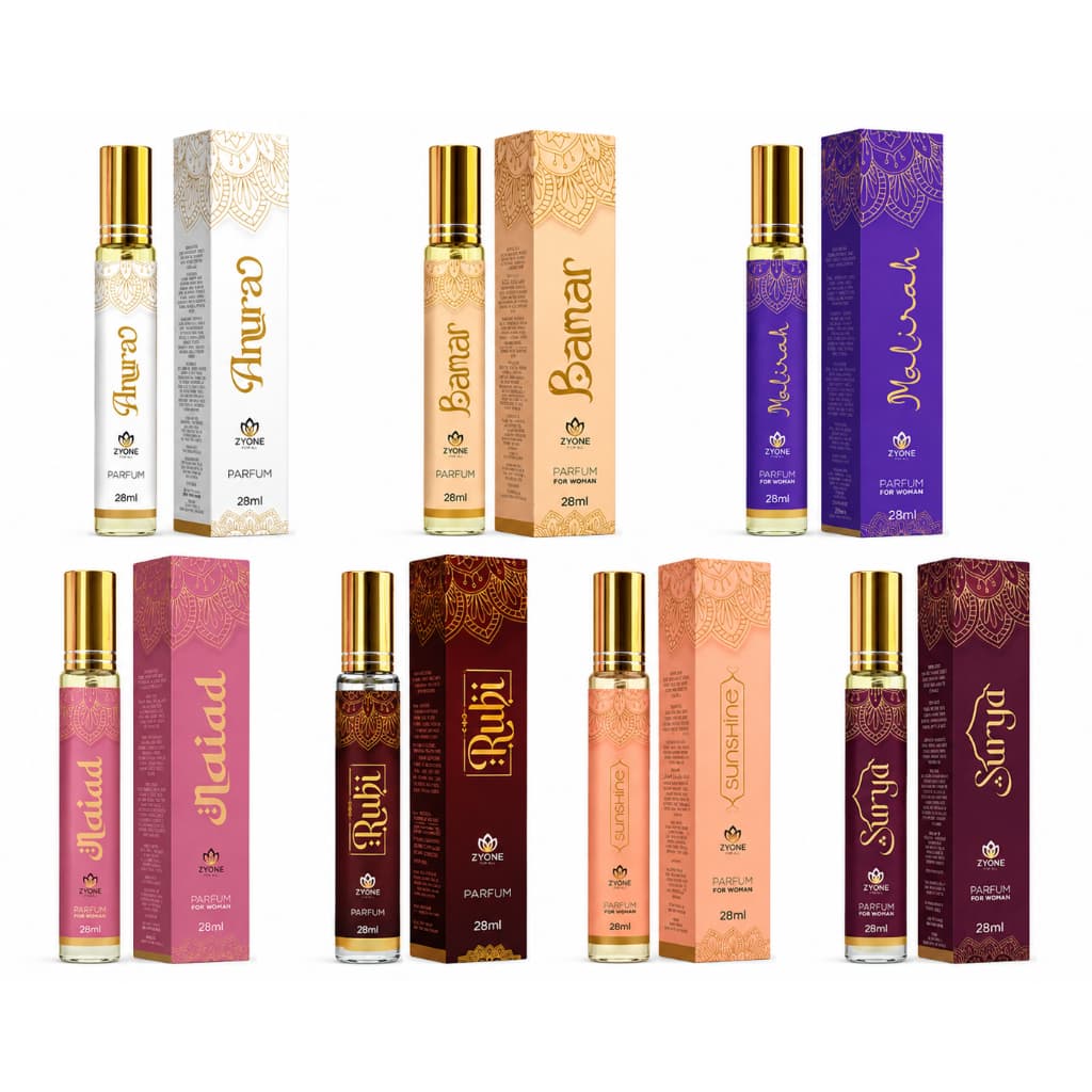 Perfumes Árabes Femininos Zyone  28ml - Essência importada Premium, Marcante, Luxo, Longa Duração