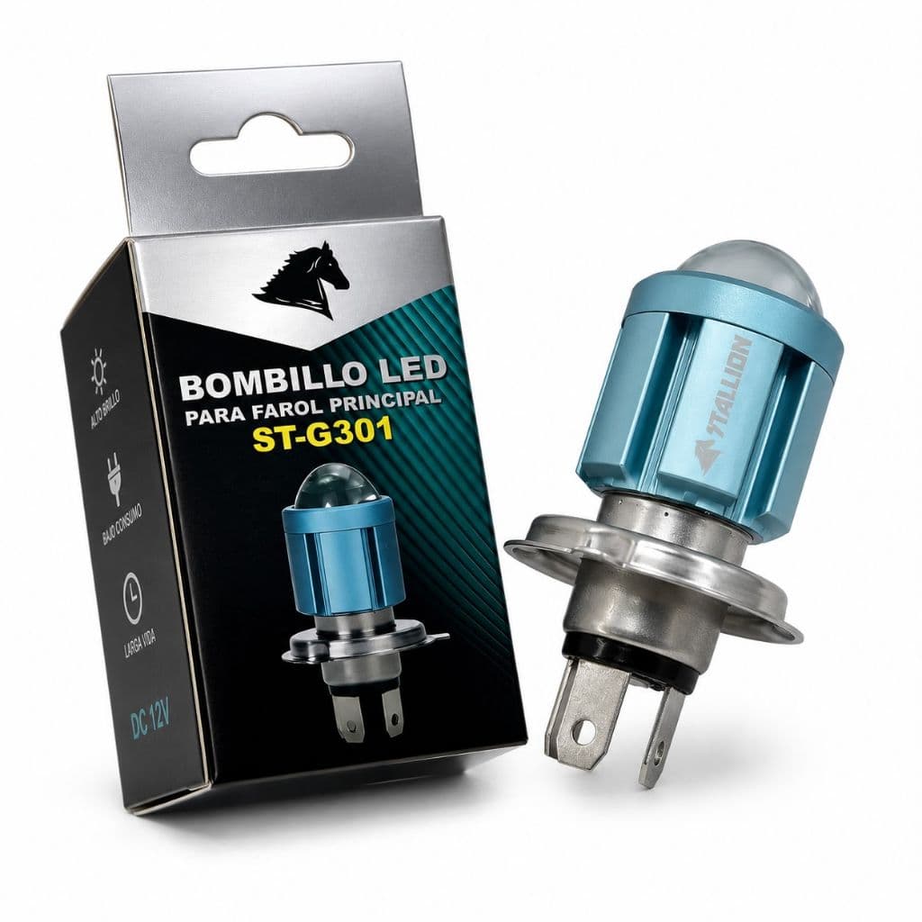 Lâmpada Farol Xenon Projetor Led H4 Super Branca 6500k Chip Led Moto Carro Super Forte Plug And Play