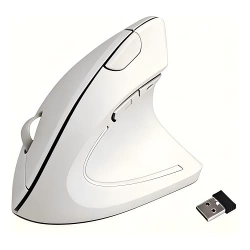 Sem marca Mouse Ergonômico Vertical Sem Fio 2.4G 6 Botões DPI Ajustável 800-1200-1600