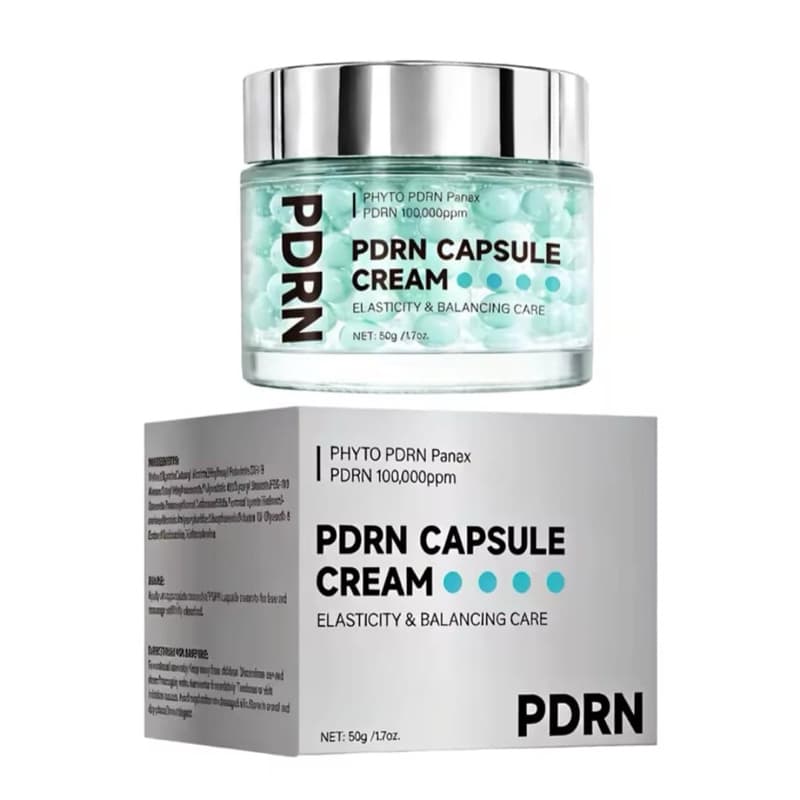 PDRN Capsule Cream 100 Coreano Anti-Idade Hidratação Profunda Clareador Reduz Linhas Flacidez 50g
