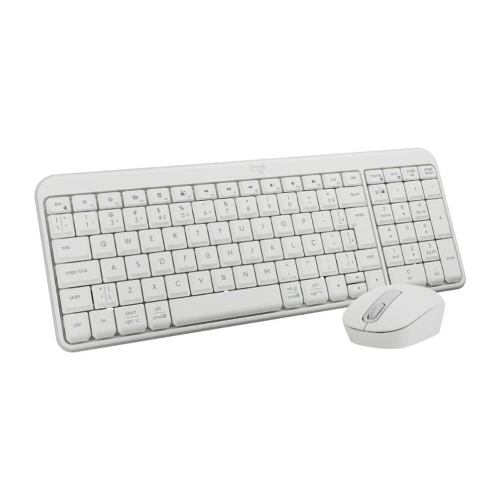 Logitech Kit Teclado e Mouse sem fio MK250 ABNT2 Branco