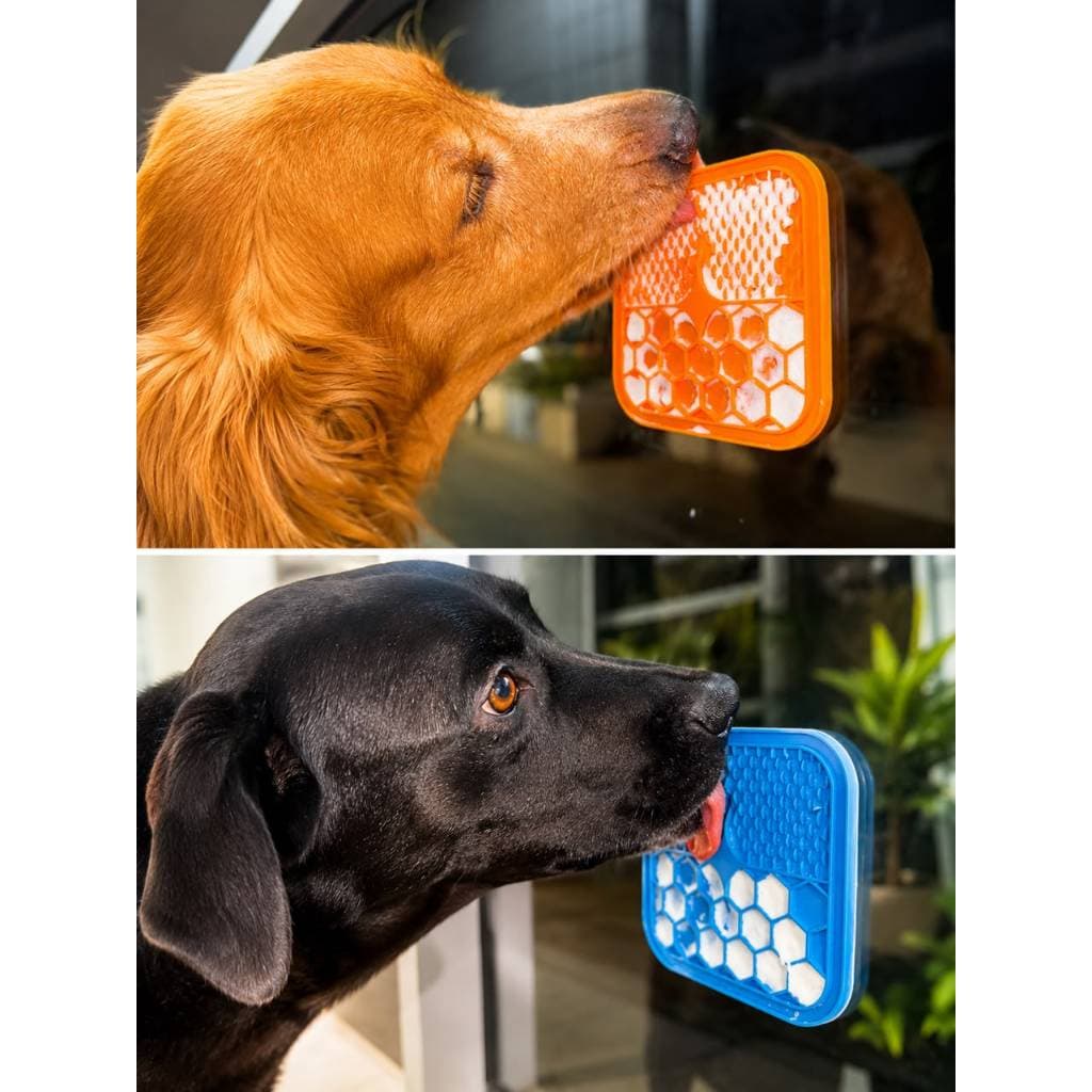 Tapete Comedouro e Lambedor – Para Cães e Gatos, Reduz Ansiedade e Stress Ideal  para Distrair na Hora do Banho e Tosa