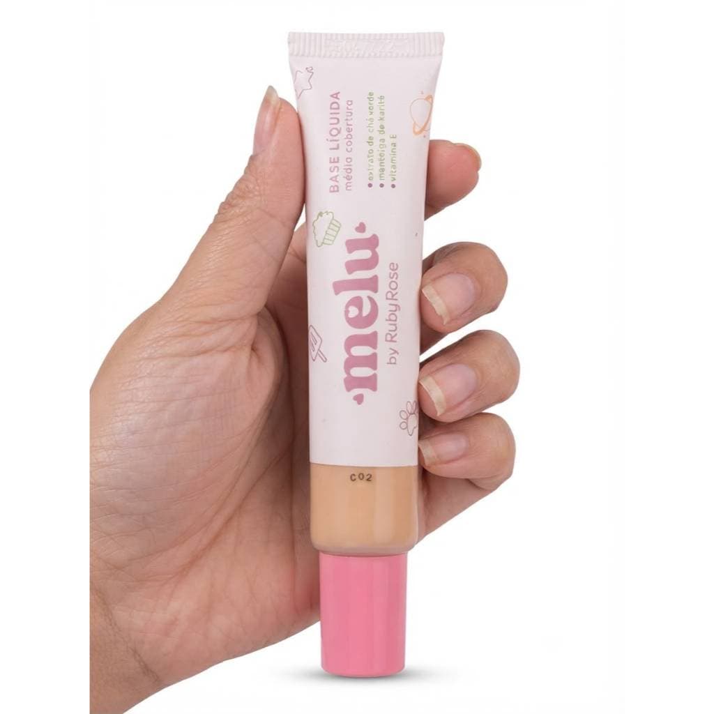 Base Líquida Melu By Ruby Rose Média Cobertura 25g