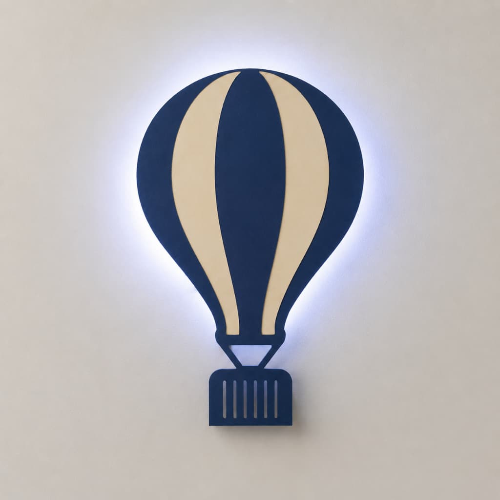 1 Balão com LED luminária, Decoração quarto de infantil e bebê - Decoração