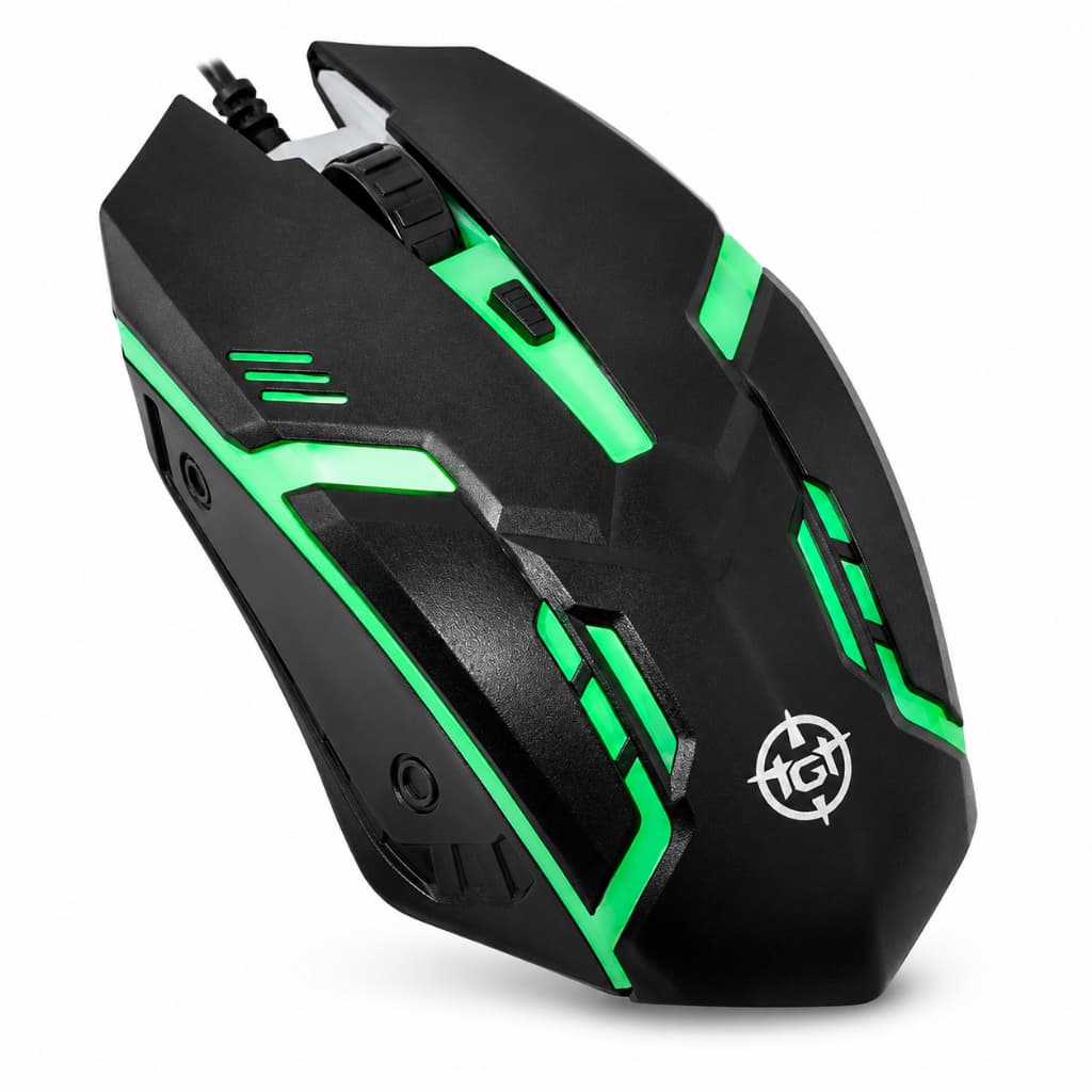 Mouse Gamer RGB TGT GM25 USB 2400 DPI 4 Botões Para PC e Notebook