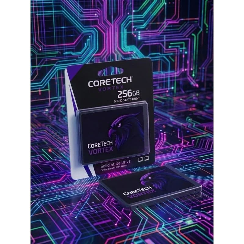 SSD 256gb Coretech Sata III - PC e Notebook Rápido