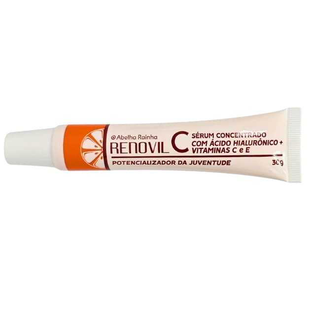 Sérum Concentrado Com Ácido Hialurônico E Vitamina C e E Renovil Abelha Rainha 30g